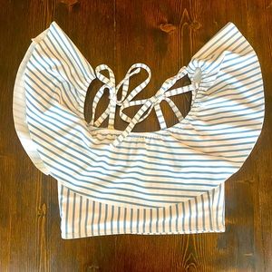 Albion Girls Flutter Swim Top, size 8